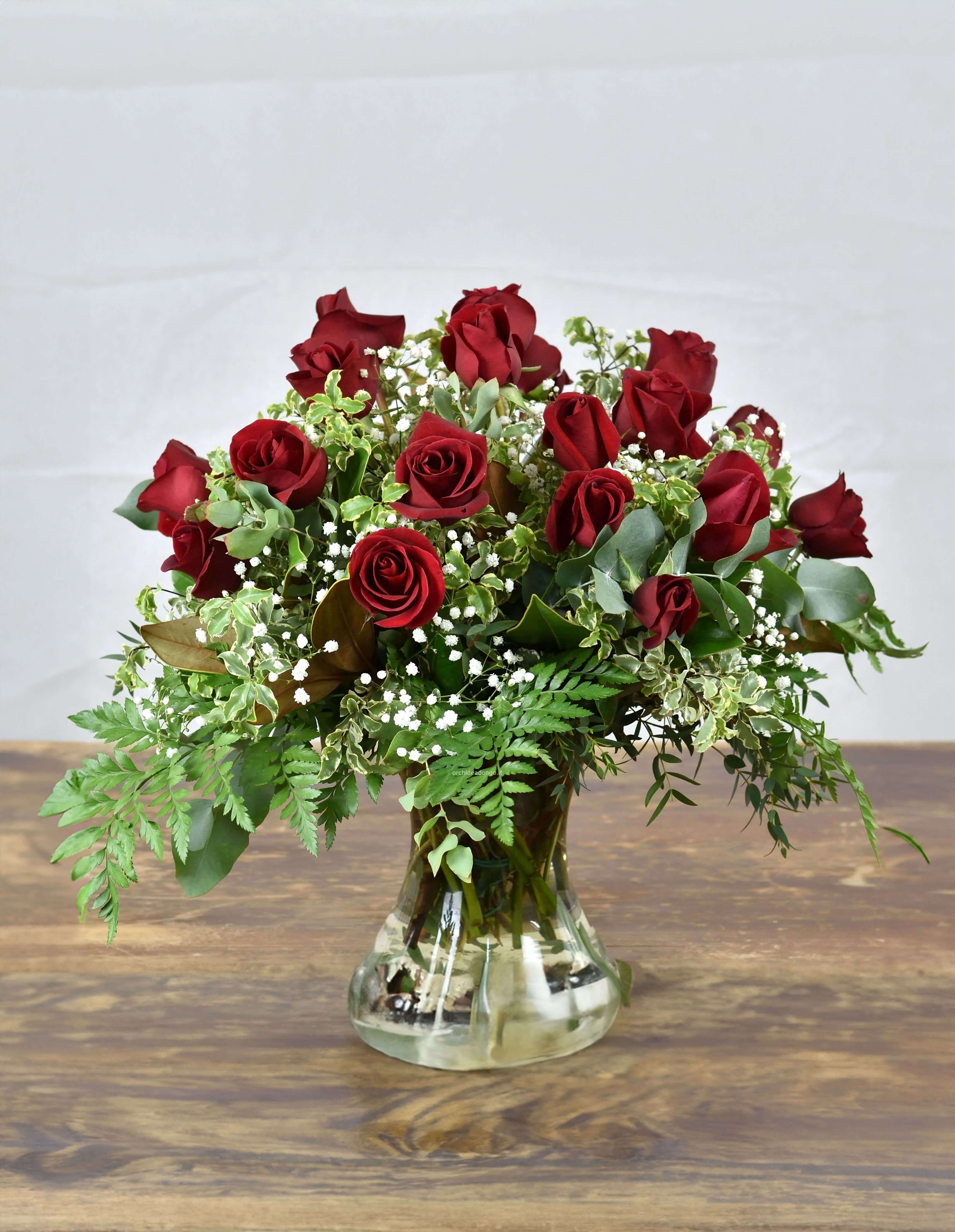 Bouquet di rose rosse